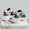 Summer outerwear women's shoes 2025 new style 5 cm thick-soled casual sandals Women's Velcro fashion shoes Application Scenario